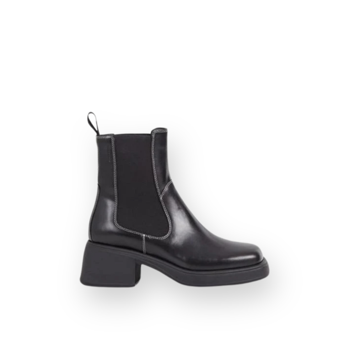 VAGABOND DORAH BOOTIE IN BLACK LEATHER the Urban Shoe Myth