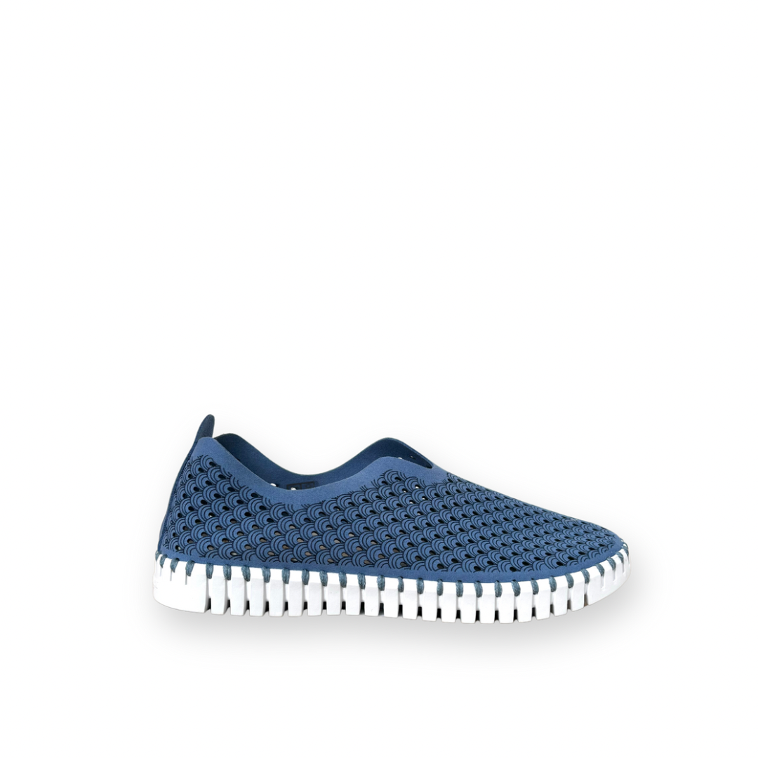 ILSE JACOBSEN TULIP139 FLAT IN LIGHT REGATTA 656 TEXTILE the Urban Shoe Myth