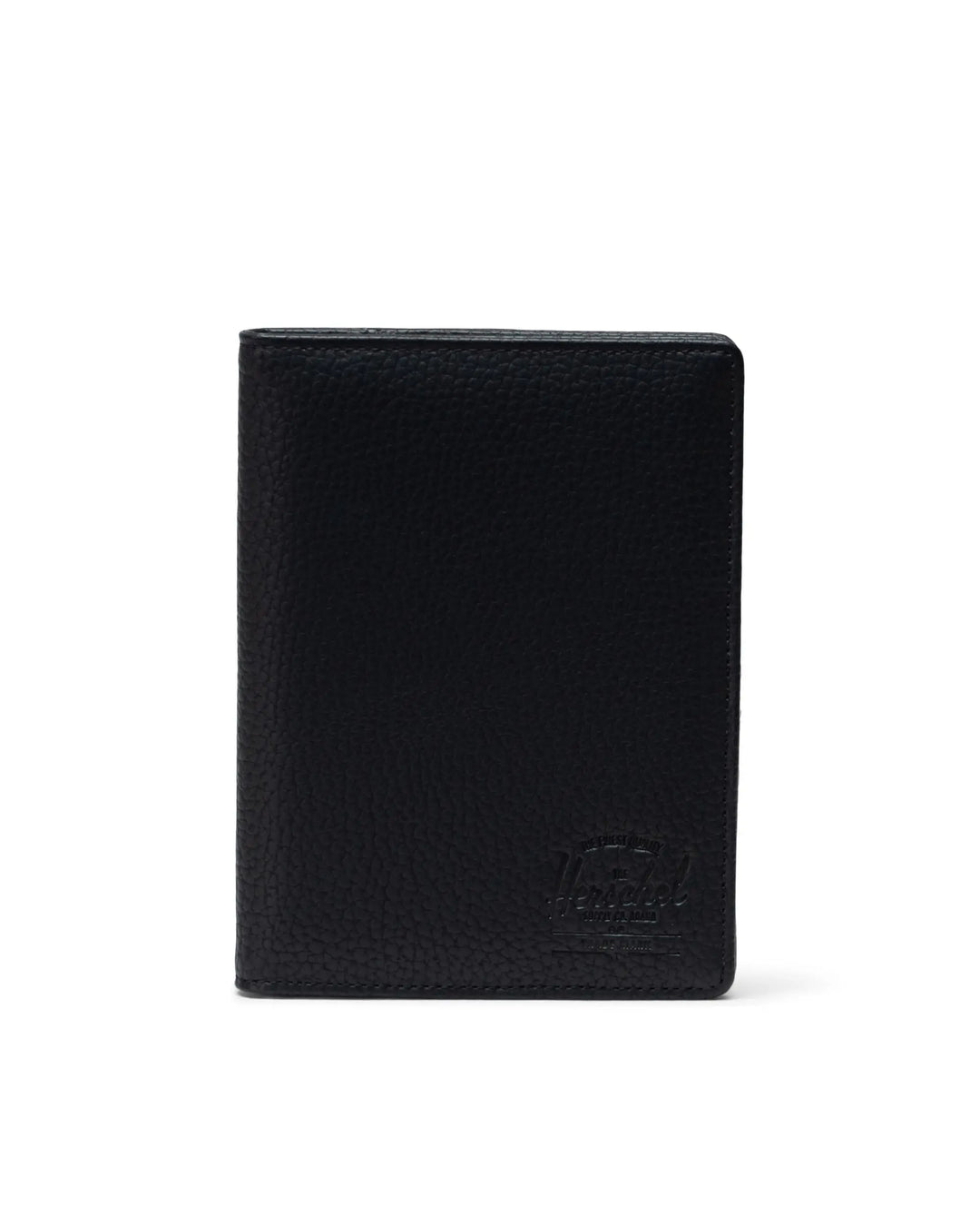 HERSCHEL - RAYNOR PASSPORT HOLDER IN BLACK VEGAN LEATHER