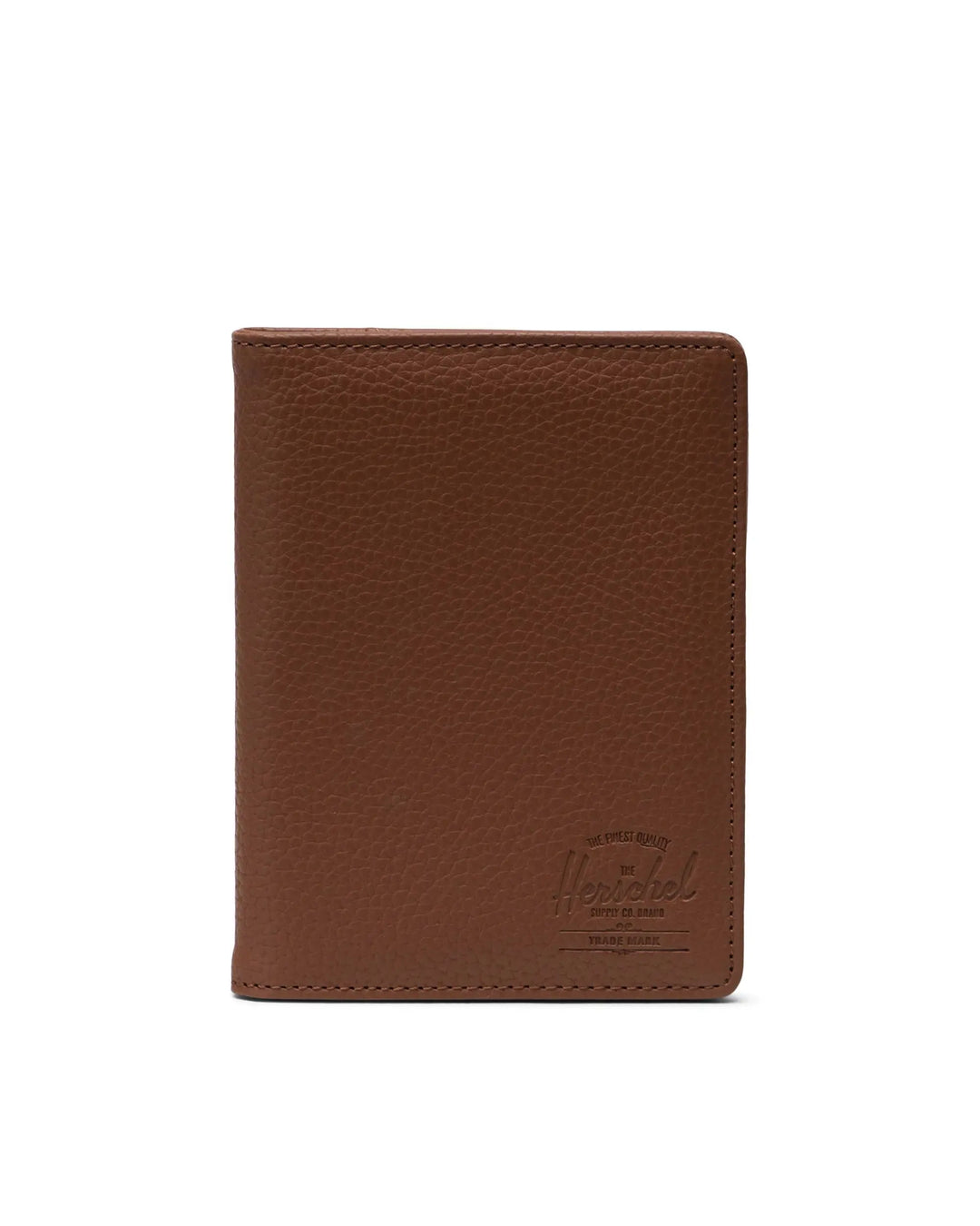 HERSCHEL - RAYNOR PASSPORT HOLDER IN SADDLE BROWN VEGAN LEATHER