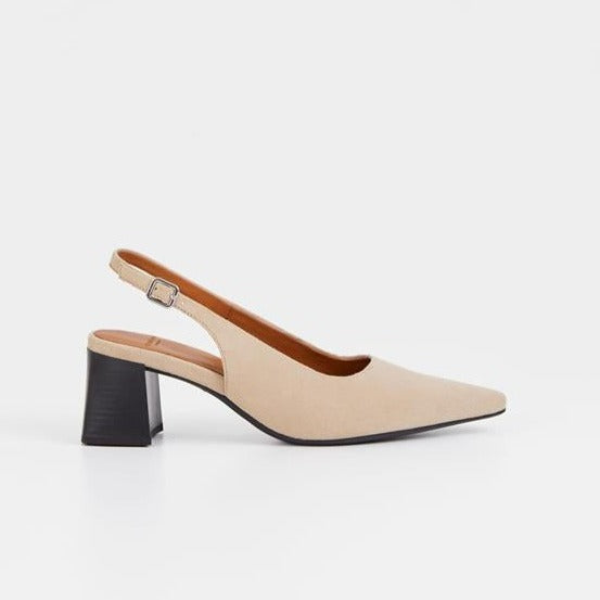 VAGABOND - ALTEA SLINGBACK PUMP IN SAFARI SUEDE - the Urban Shoe Myth