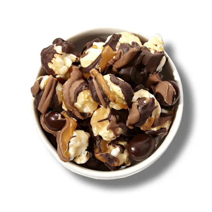 FUNKY CHUNKY CAFE - GOURMET COFFEE FLAVOURED POPCORN IN DARK CHOCOLATE MOCHA - 5OZ