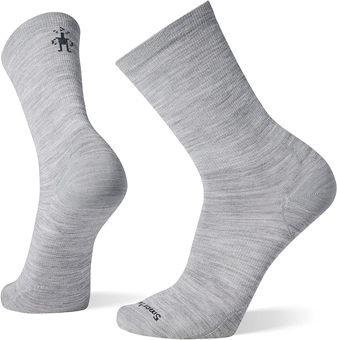 SMARTWOOL - EVERYDAY ANCHOR LINE CREW SOCK IN LIGHT GREY