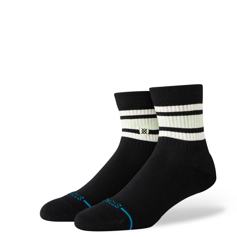 STANCE - BOYD QUARTER CREW SOCK IN BLACK