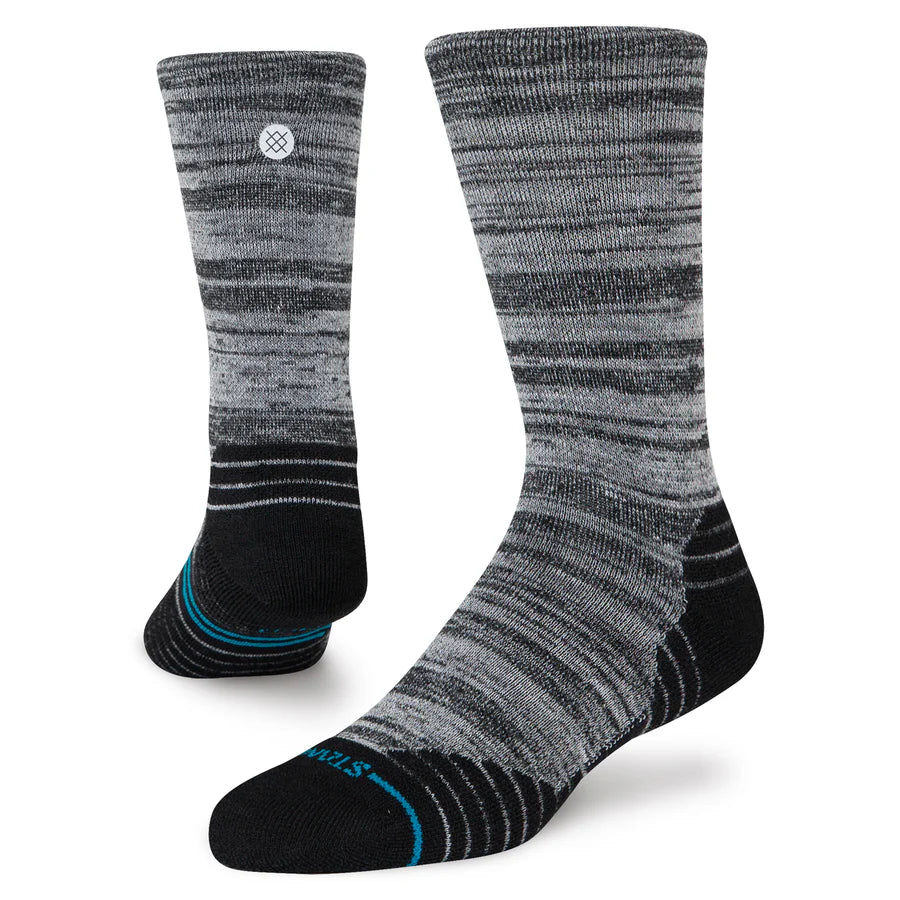 STANCE - MID WOOL CREW SOCK IN BLACK