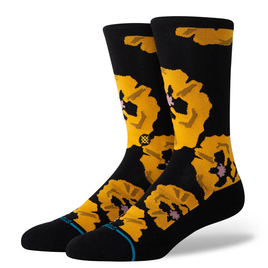 STANCE - POPPYLAND CREW SOCK IN BLACK