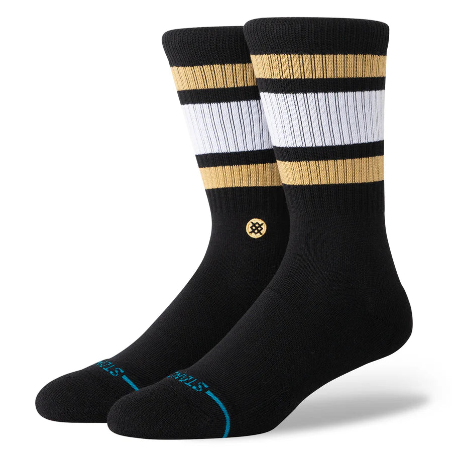 STANCE - BOYD CREW SOCK IN BLACK/BROWN