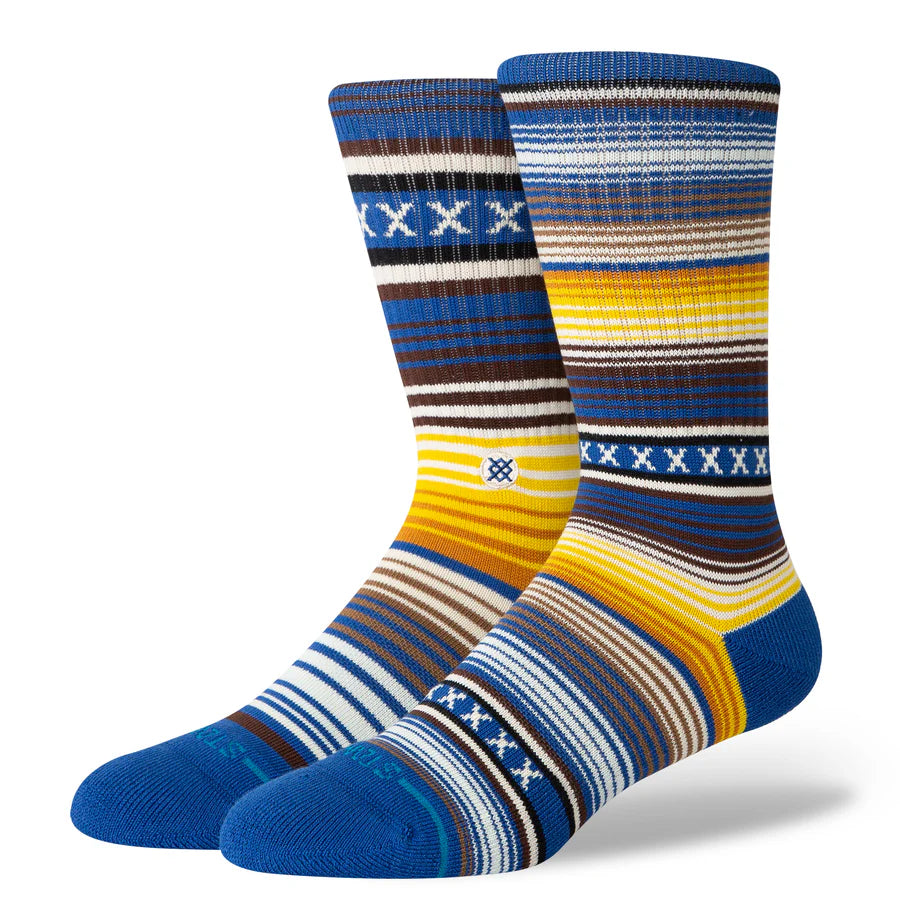 STANCE - CURREN CREW SOCK IN BLUE