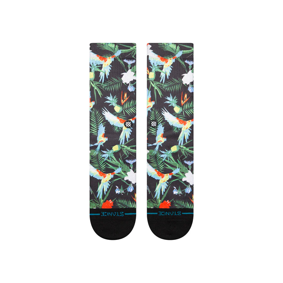 STANCE - BIRD CAGE CREW SOCK IN BLACK