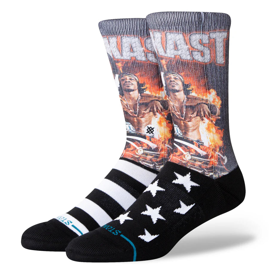 STANCE - STANKONIA CREW SOCK IN BLACK