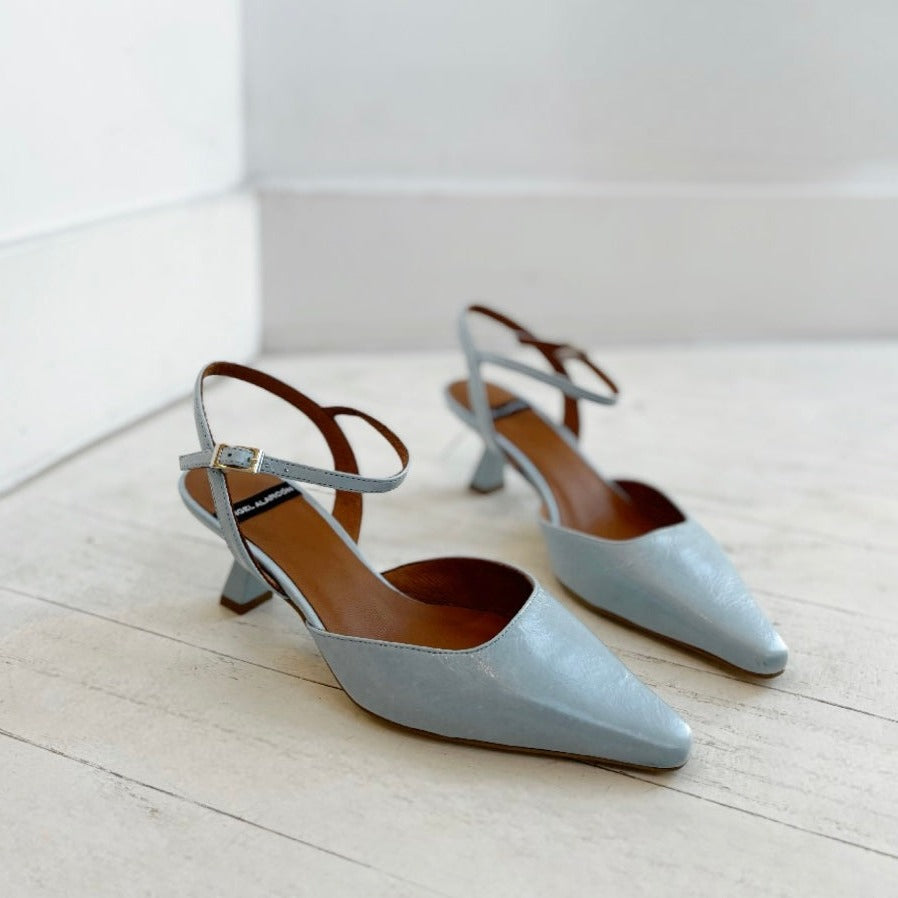 ANGEL ALARCON - WILMA PUMP IN BABY BLUE LEATHER