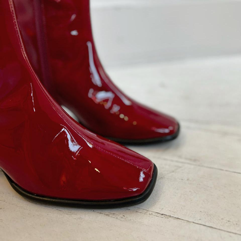 ANGEL ALARCON - DREMIA BOOT IN RED PATENT LEATHER