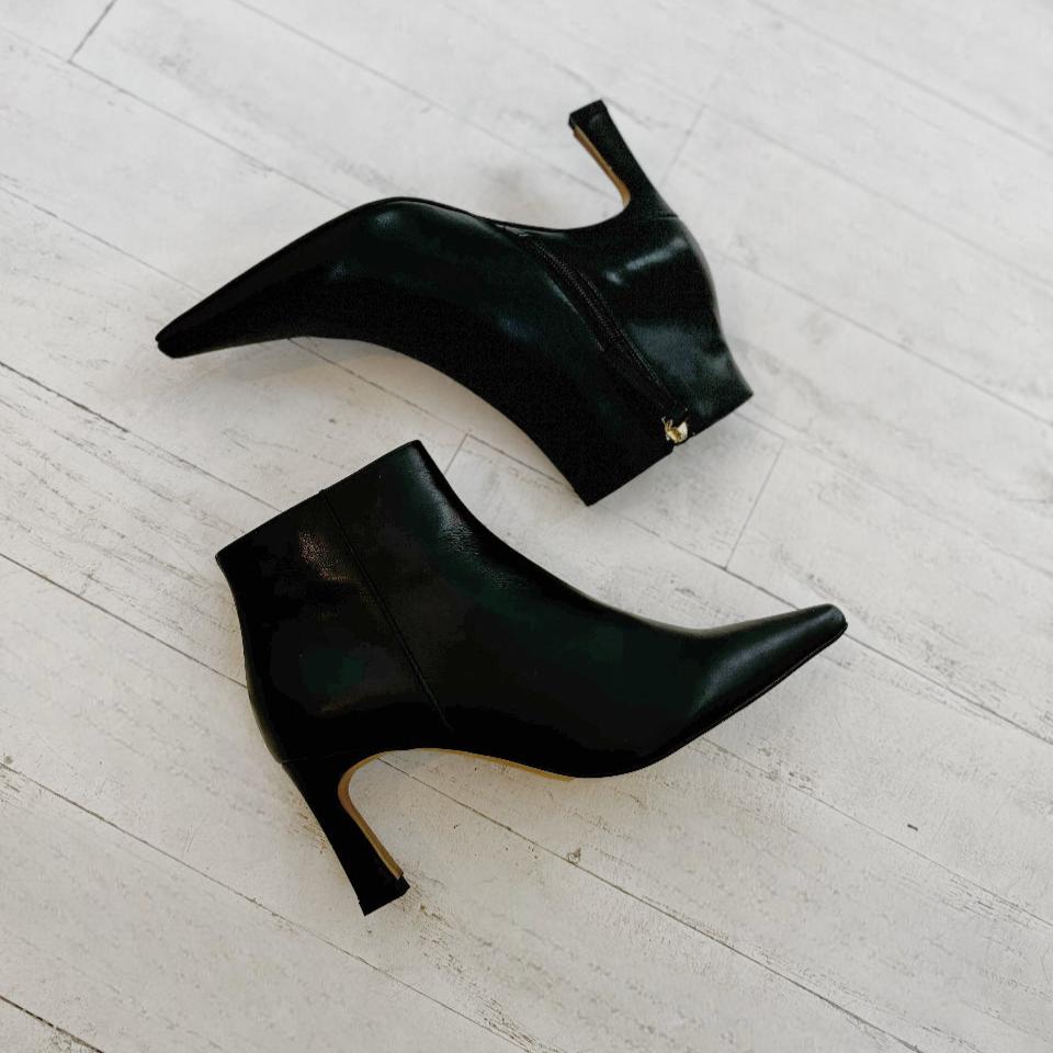 ANGEL ALARCON - HAMIA BOOTIE IN BLACK LEATHER