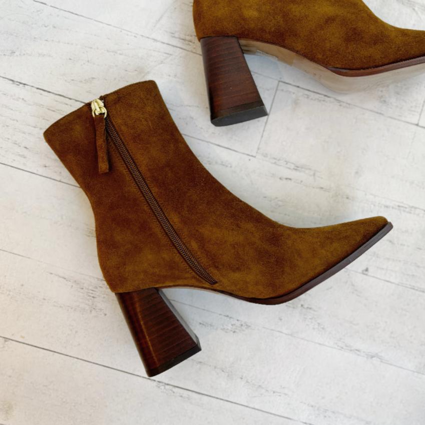 ANGEL ALARCON - TRIMIA BOOT IN TAN SUEDE LEATHER