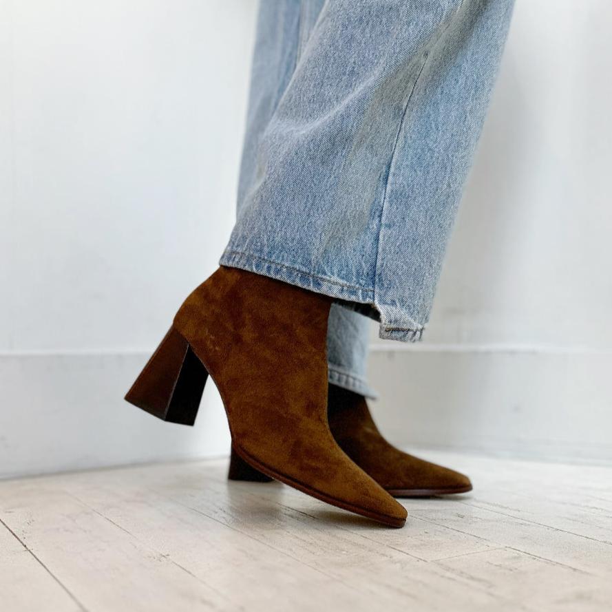 ANGEL ALARCON - TRIMIA BOOT IN TAN SUEDE LEATHER