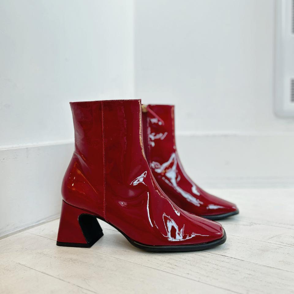 ANGEL ALARCON - DREMIA BOOT IN RED PATENT LEATHER