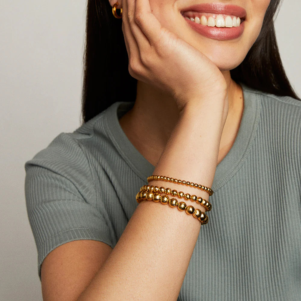 DEAN DAVIDSON - SIGNATURE SMALL BEADED BRACELET IN GOLD