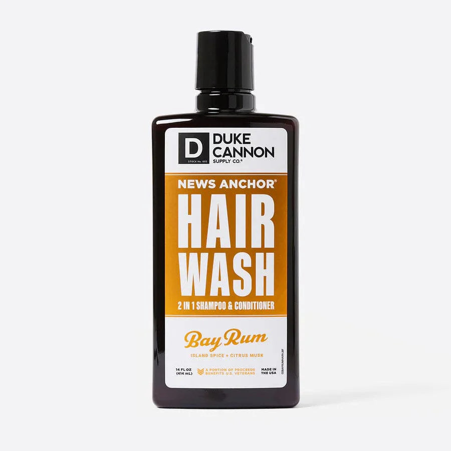 DUKE CANNON - NEWS ANCHOR 2-IN-1 HAIR WASH IN BAY RUM