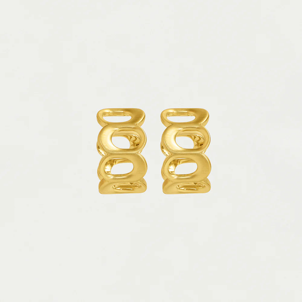 DEAN DAVIDSON - CROSBY LINK HUGGIE HOOPS IN GOLD