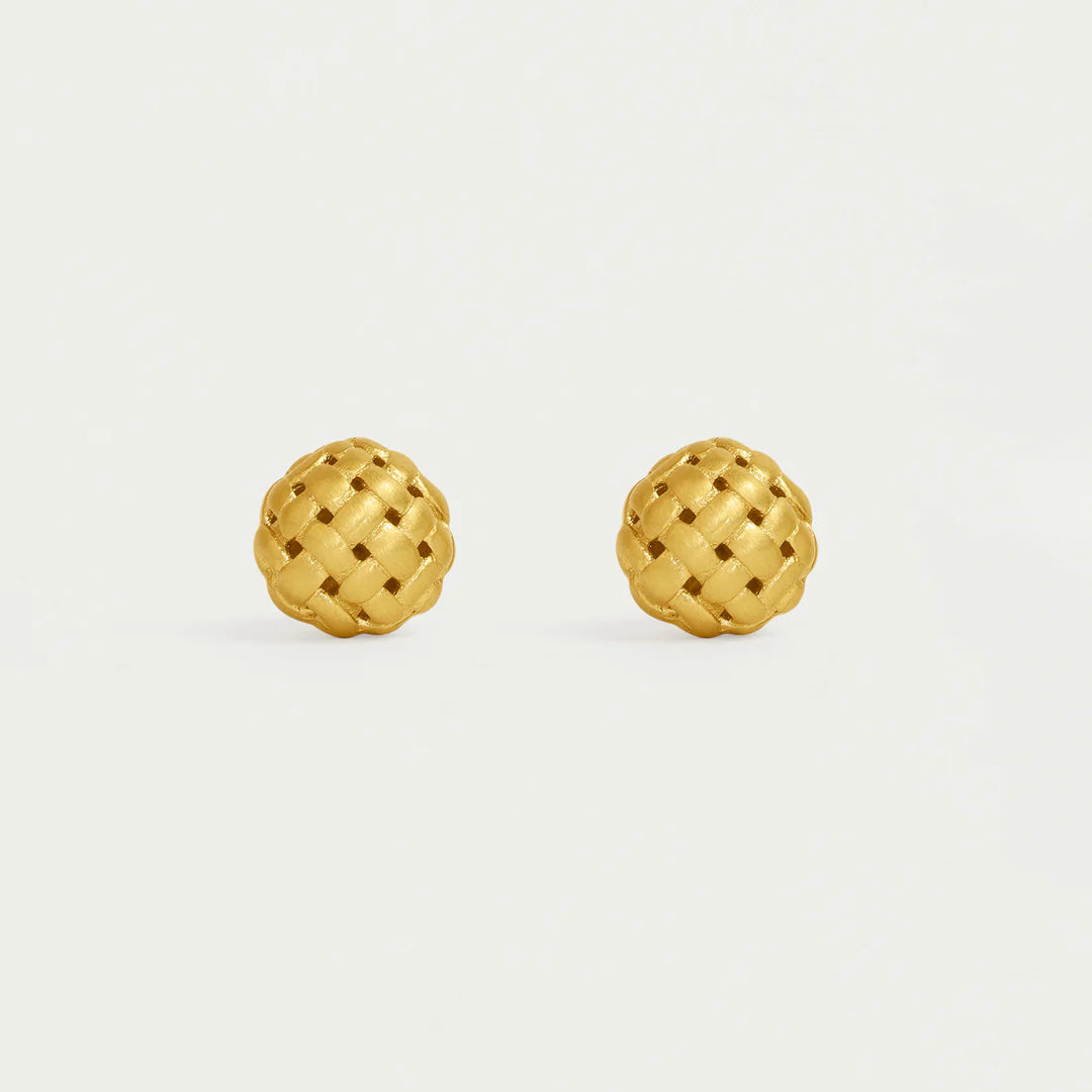 DEAN DAVIDSON - WEAVE BALL STUDS IN GOLD