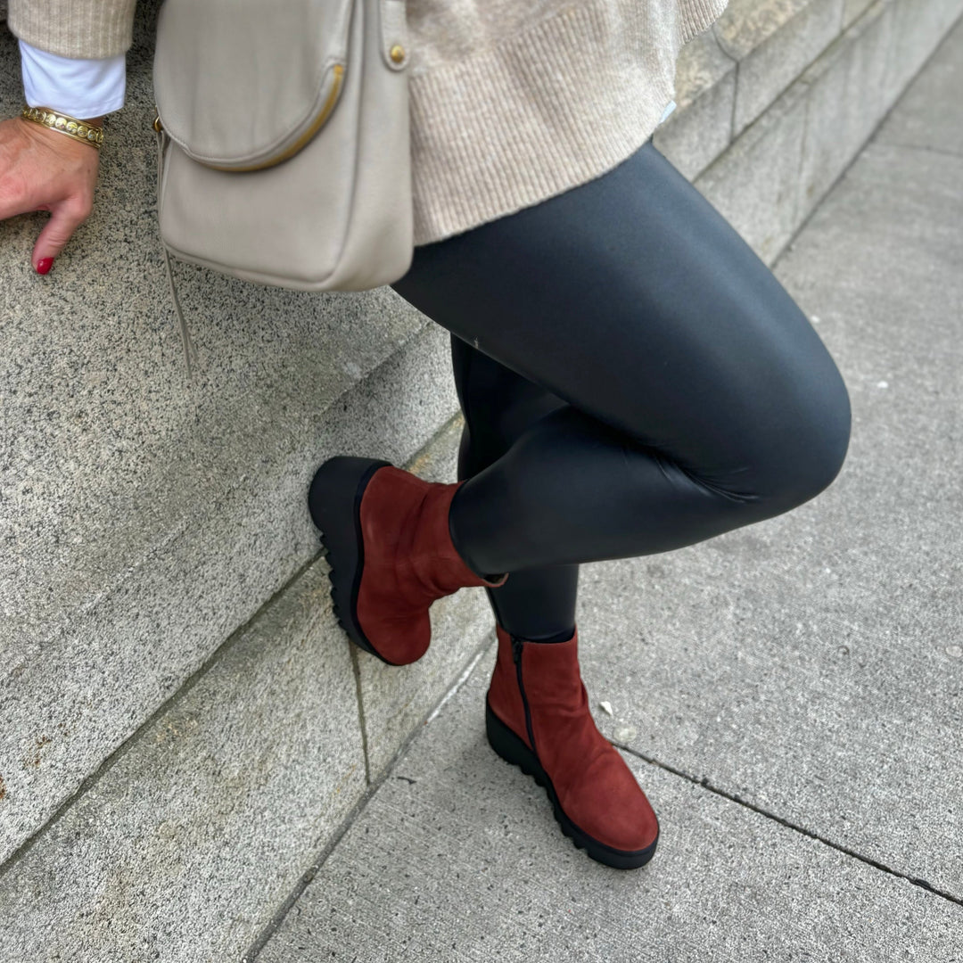 FLY LONDON - BAAN538FLY BOOT IN OXBLOOD SUEDE