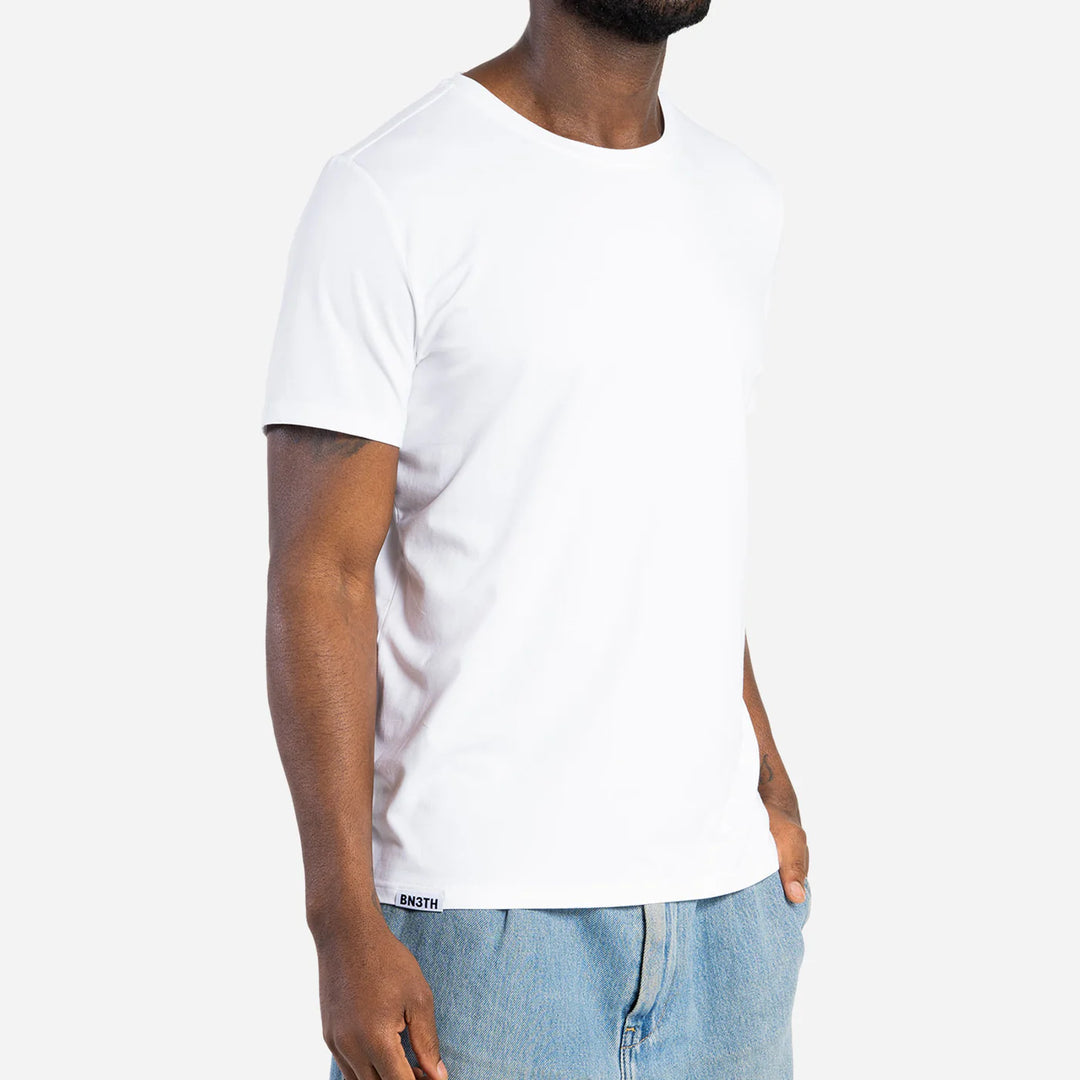 BN3TH - CLASSIC CREW NECK T-SHIRT IN WHITE