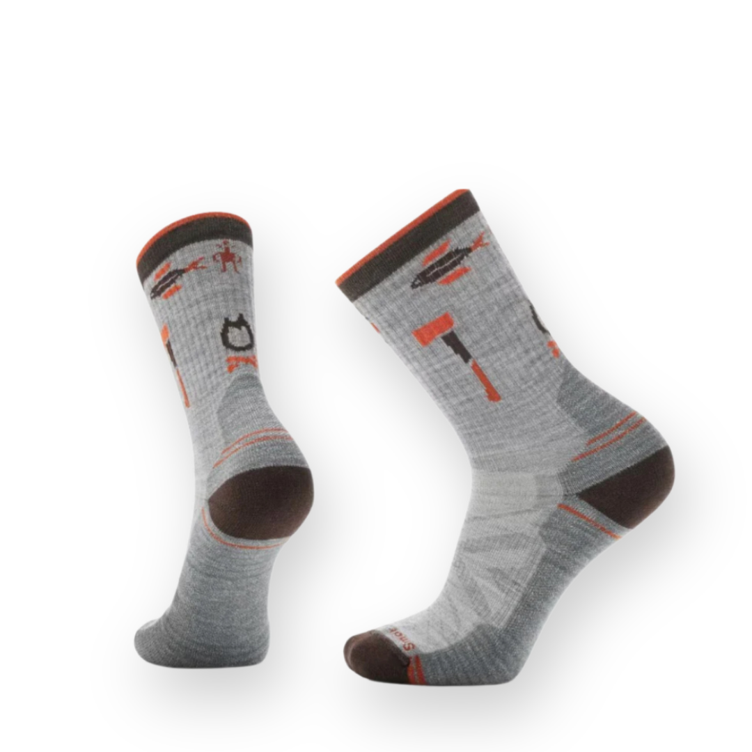 SMARTWOOL - HIKE CAMP GEAR CREW SOCK IN LIGHT GRAY