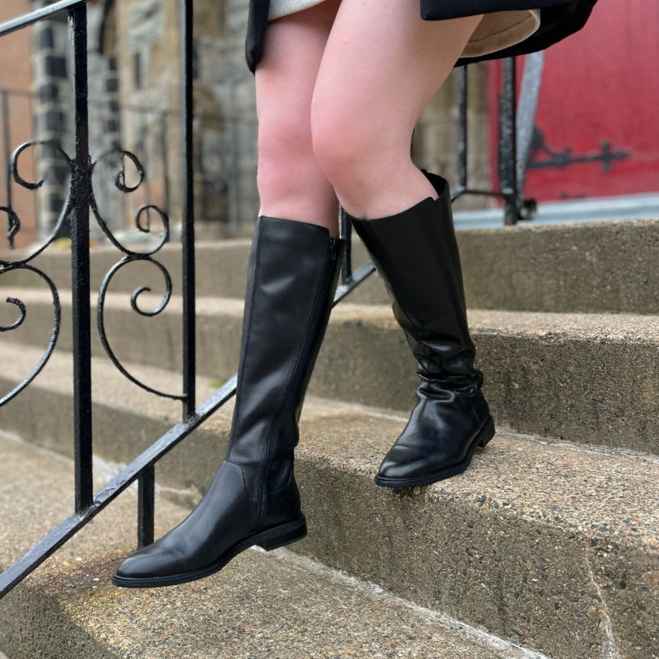 VAGABOND - FRANCES 2.0 TALL BOOT IN BLACK LEATHER