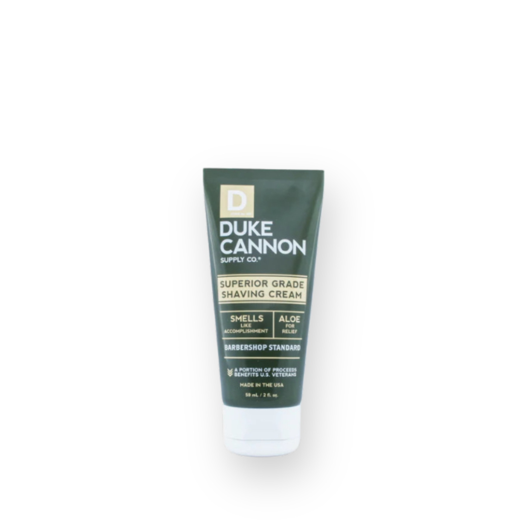 DUKE CANNON - SUPERIOR GRADE SHAVING CREAM IN ACCOMPLISHMENT - TRAVEL SIZE