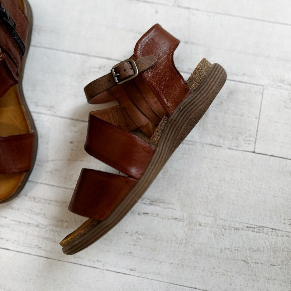 MIZ MOOZ - MEADOW SANDAL IN BRANDY LEATHER