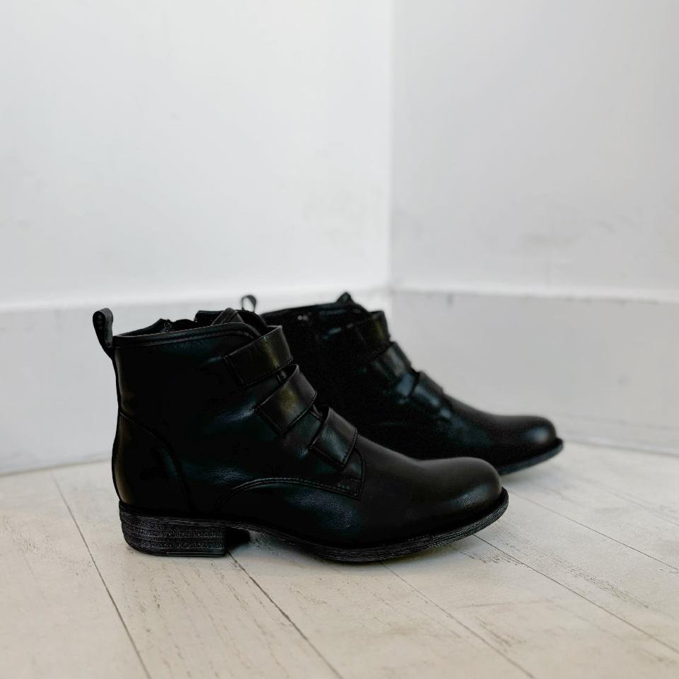 MIZ MOOZ - LANNA BOOT IN BLACK LEATHER