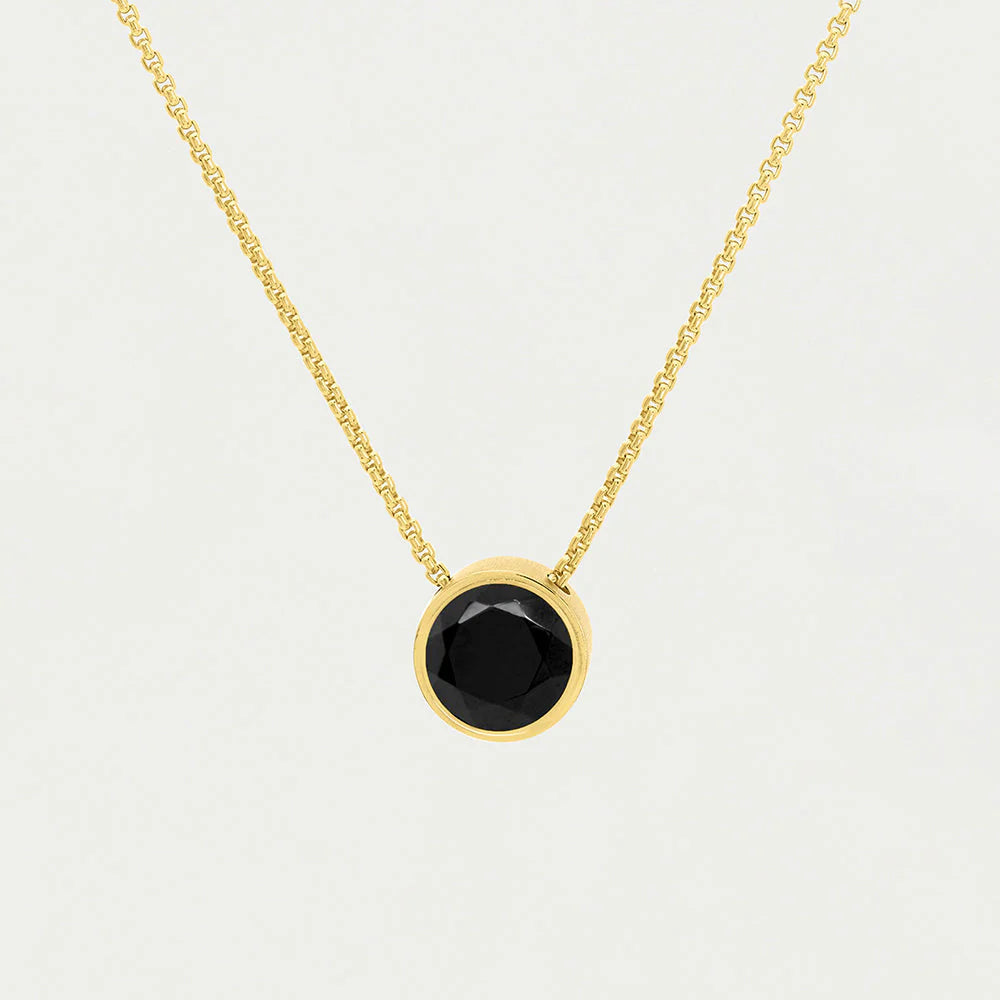 DEAN DAVIDSON - SIGNATURE MIDI KNOCKOUT PENDANT IN BLACK ONYX GOLD