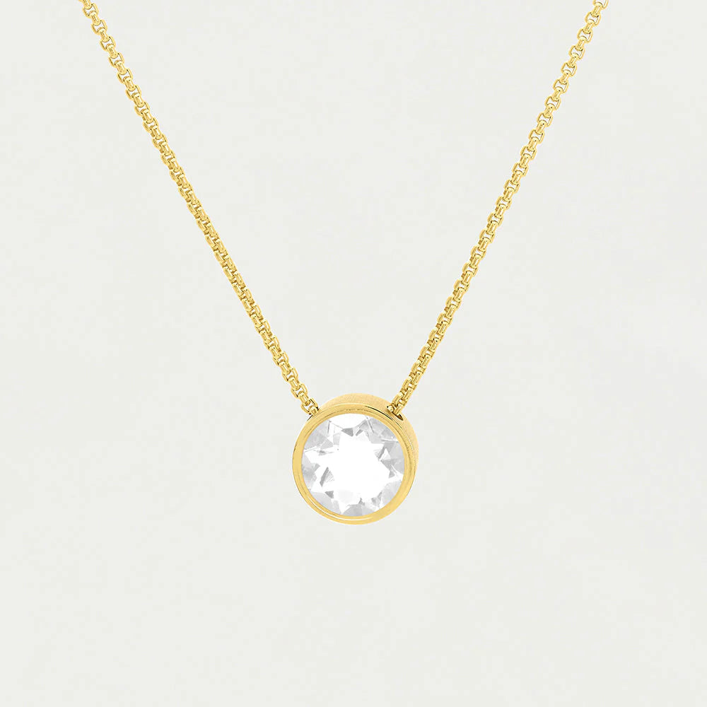 DEAN DAVIDSON - SIGNATURE MIDI KNOCKOUT PENDANT IN CRYSTAL QUARTZ GOLD