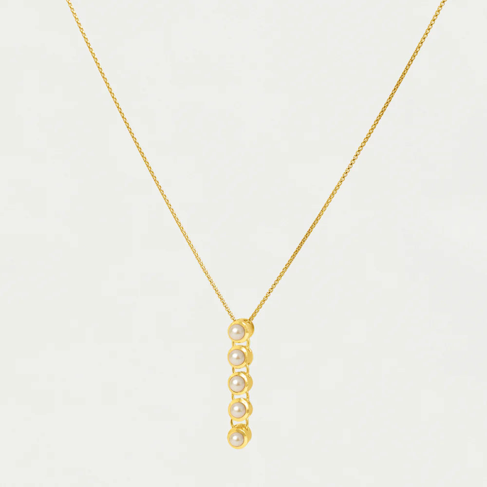 DEAN DAVIDSON - CASCADE GEMSTONE DROP PENDANT IN PEARL GOLD