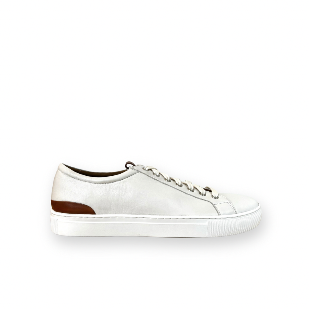 JOHNSTON & MURPHY - BANKS SNEAKER IN WHITE LEATHER