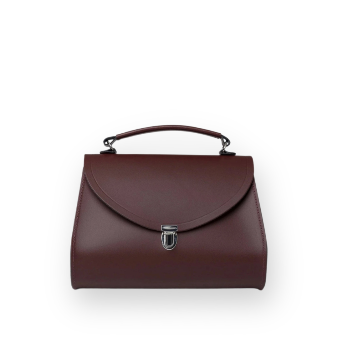 CAMBRIDGE SATCHEL - THE POPPY BAG IN OXBLOOD LEATHER