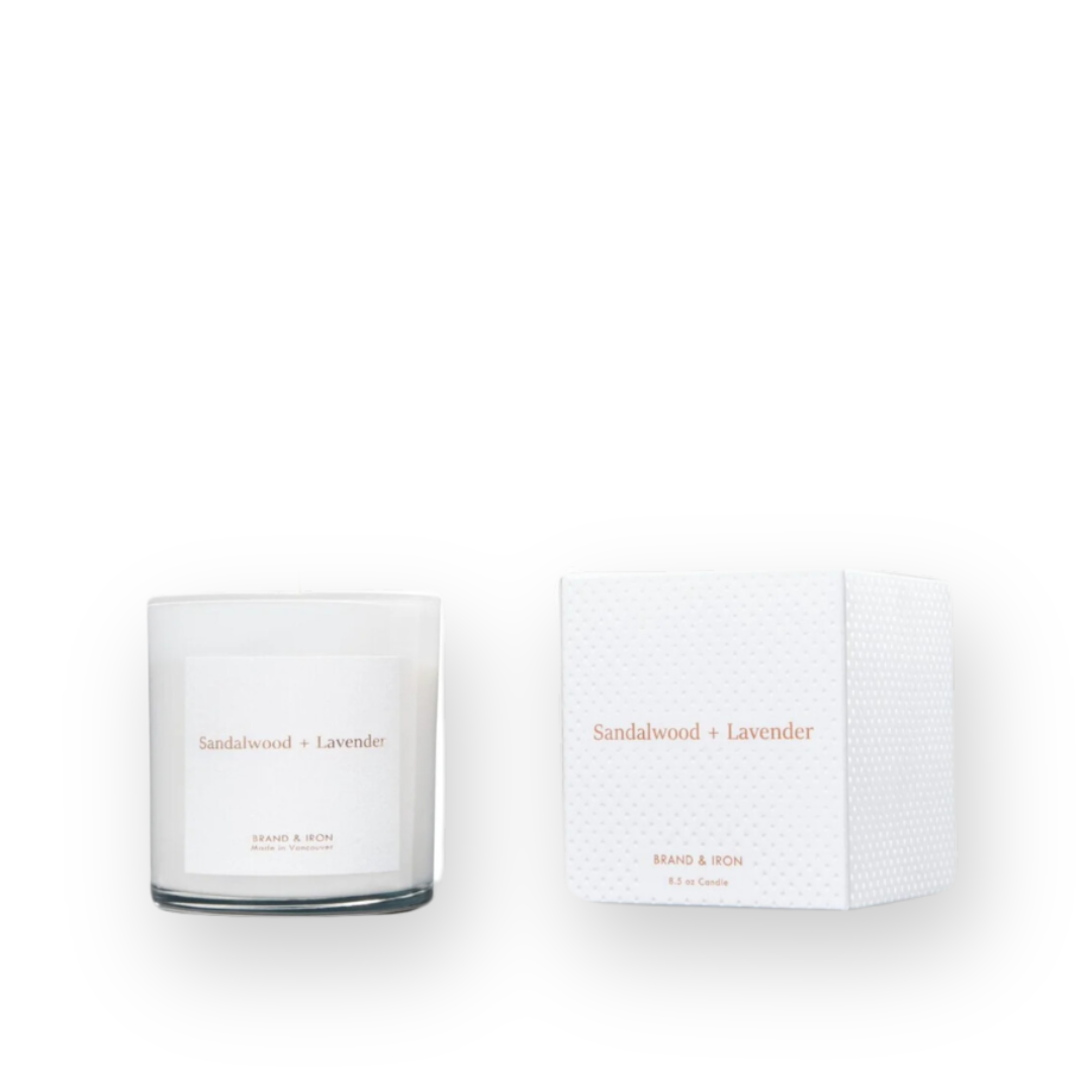 BRAND & IRON - HOME SERIES CANDLE IN SANDALWOOD & LAVENDER