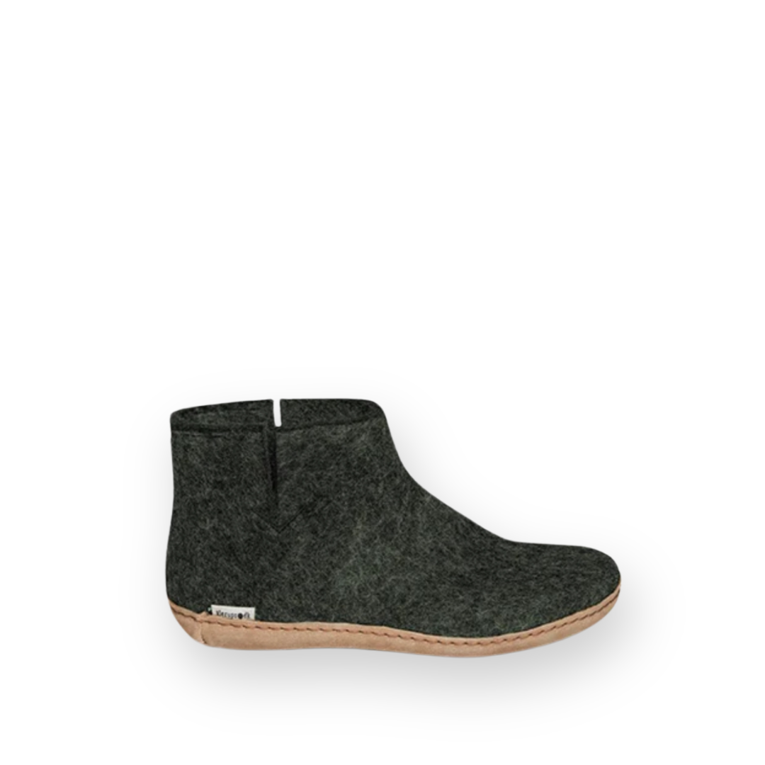 GLERUPS - BOOT LEATHER SOLE IN FOREST WOOL