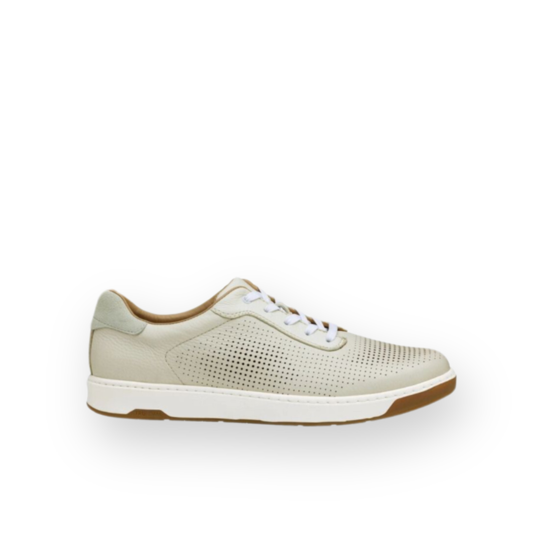 JOHNSTON & MURPHY - DAXTON SNEAKER IN WHITE LEATHER