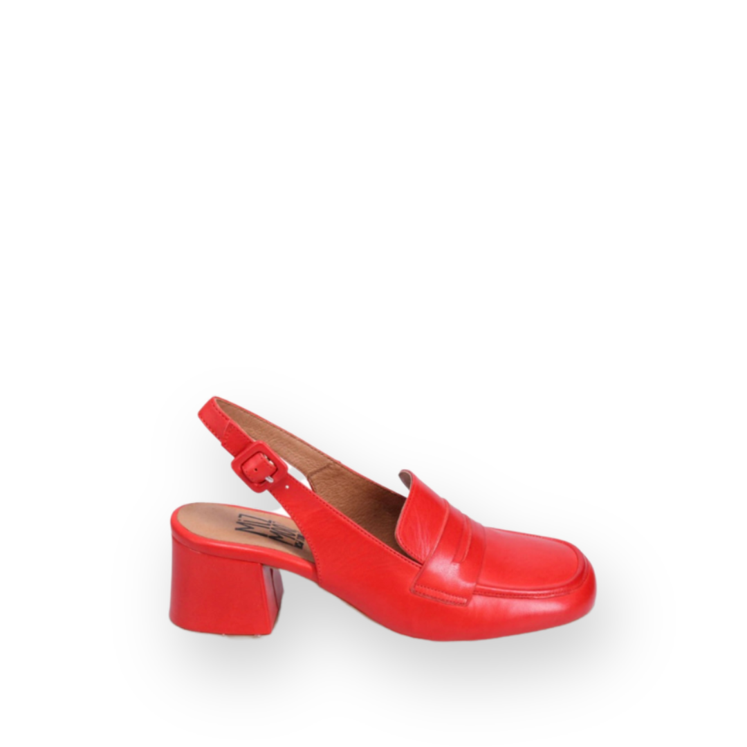 MIZ MOOZ - SATIRE SLINGBACK PUMP IN SCARLET LEATHER