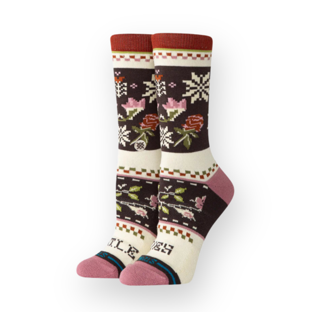 STANCE - WOMEN'S MISTLING TOES CREW SOCK IN ROSE