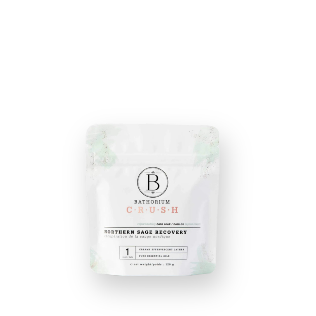 BATHORIUM - CRUSH BATH SOAK IN NORTHERN SAGE RECOVERY - 120G