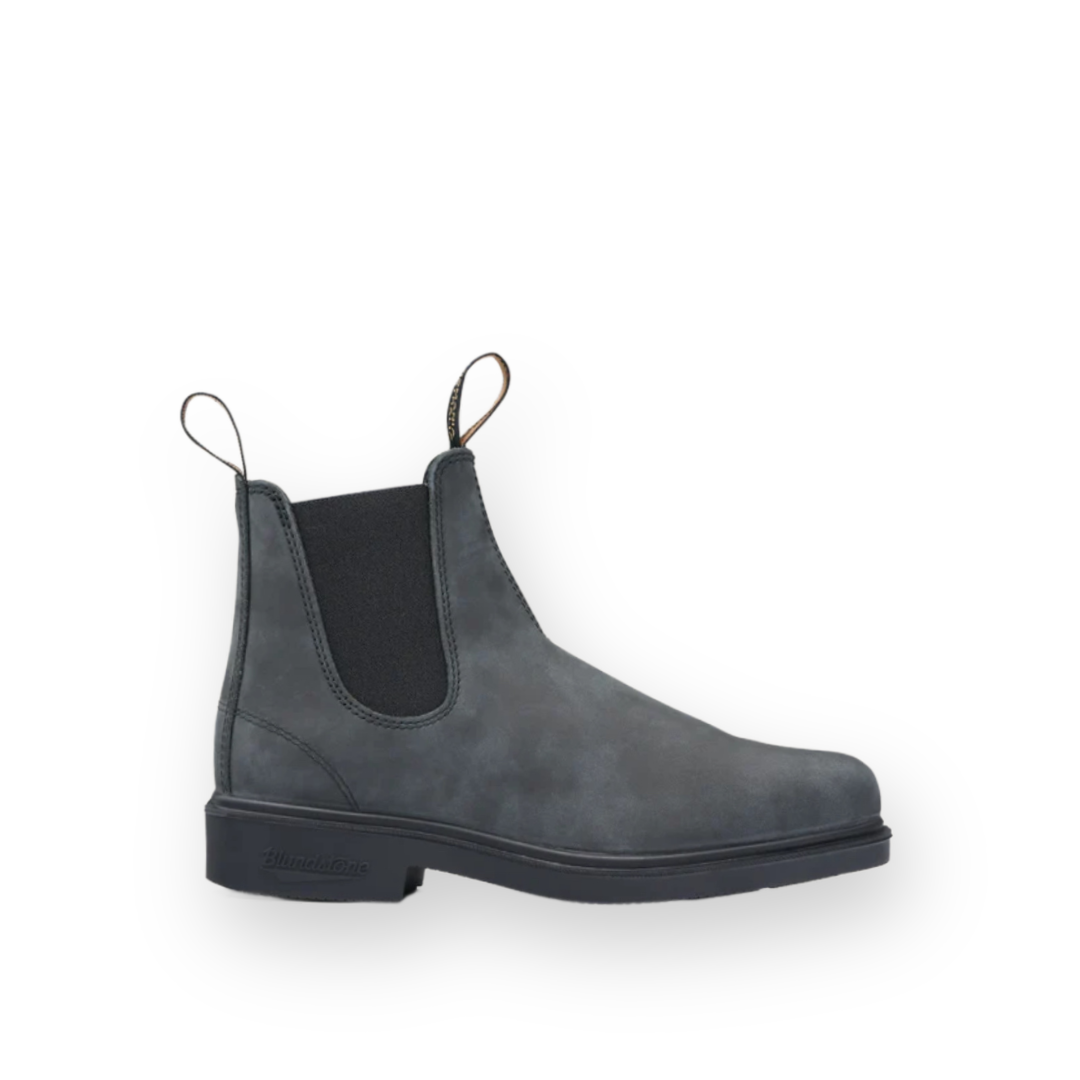 BLUNDSTONE - 1308 DRESS BOOT IN RUSTIC BLACK NUBUCK