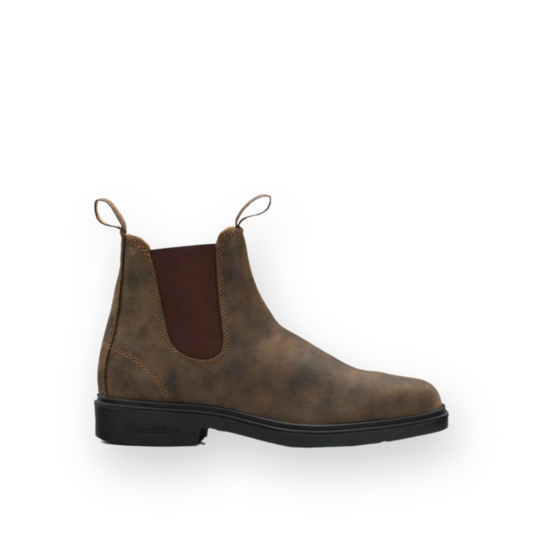 BLUNDSTONE - 1306 DRESS BOOT IN RUSTIC BROWN NUBUCK