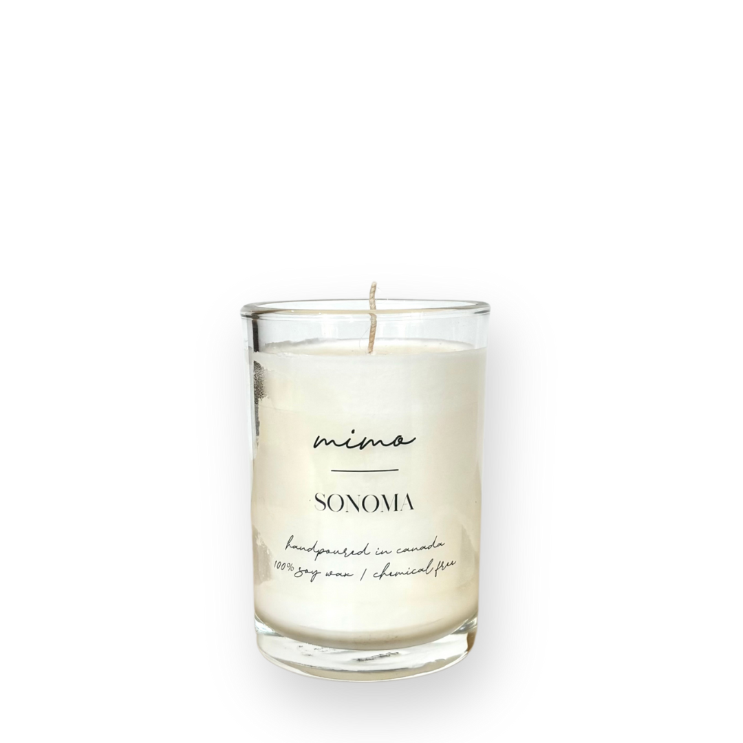 MIMO - SINGLE WICK CANDLE IN SONOMA - 8OZ