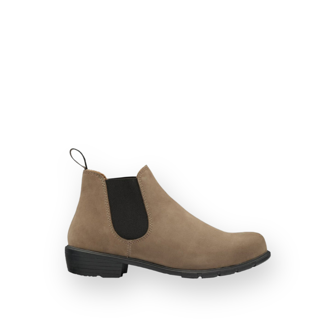 BLUNDSTONE - 1974 WOMEN'S SERIES LOW HEEL BOOT STONE NUBUCK