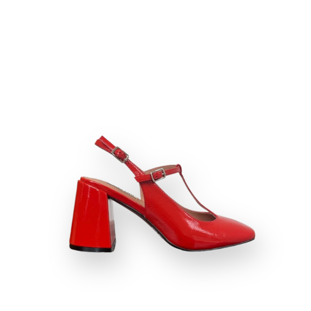 BIBI LOU - MIGNON MARY-JANE PUMP IN RED PATENT LEATHER