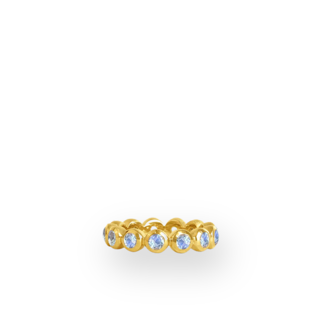 DEAN DAVIDSON - ETERNITY STACKING RING IN MOONSTONE/GOLD