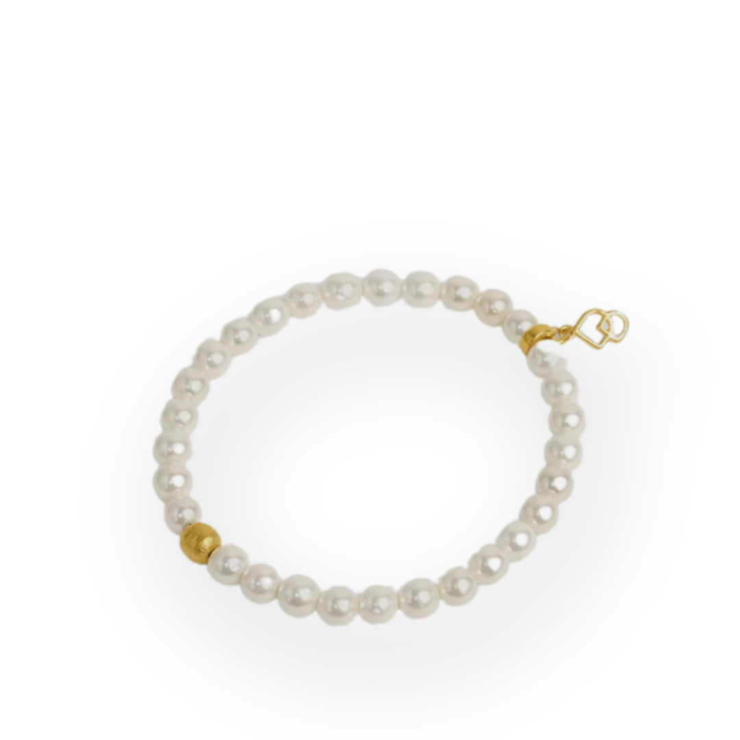 DEAN DAVIDSON - ETHOS MIDI BRACELET IN PEARL/GOLD