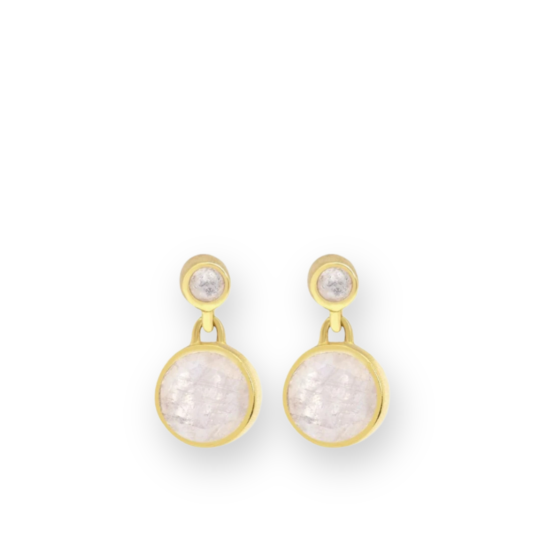 DEAN DAVIDSON - SIGNATURE DROPLET EARRINGS IN MOONSTONE/GOLD